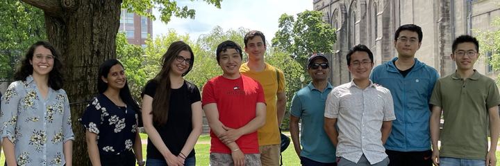 The lab outdoors on campus, May 2021