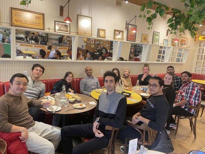 Lab dinner, November 2022